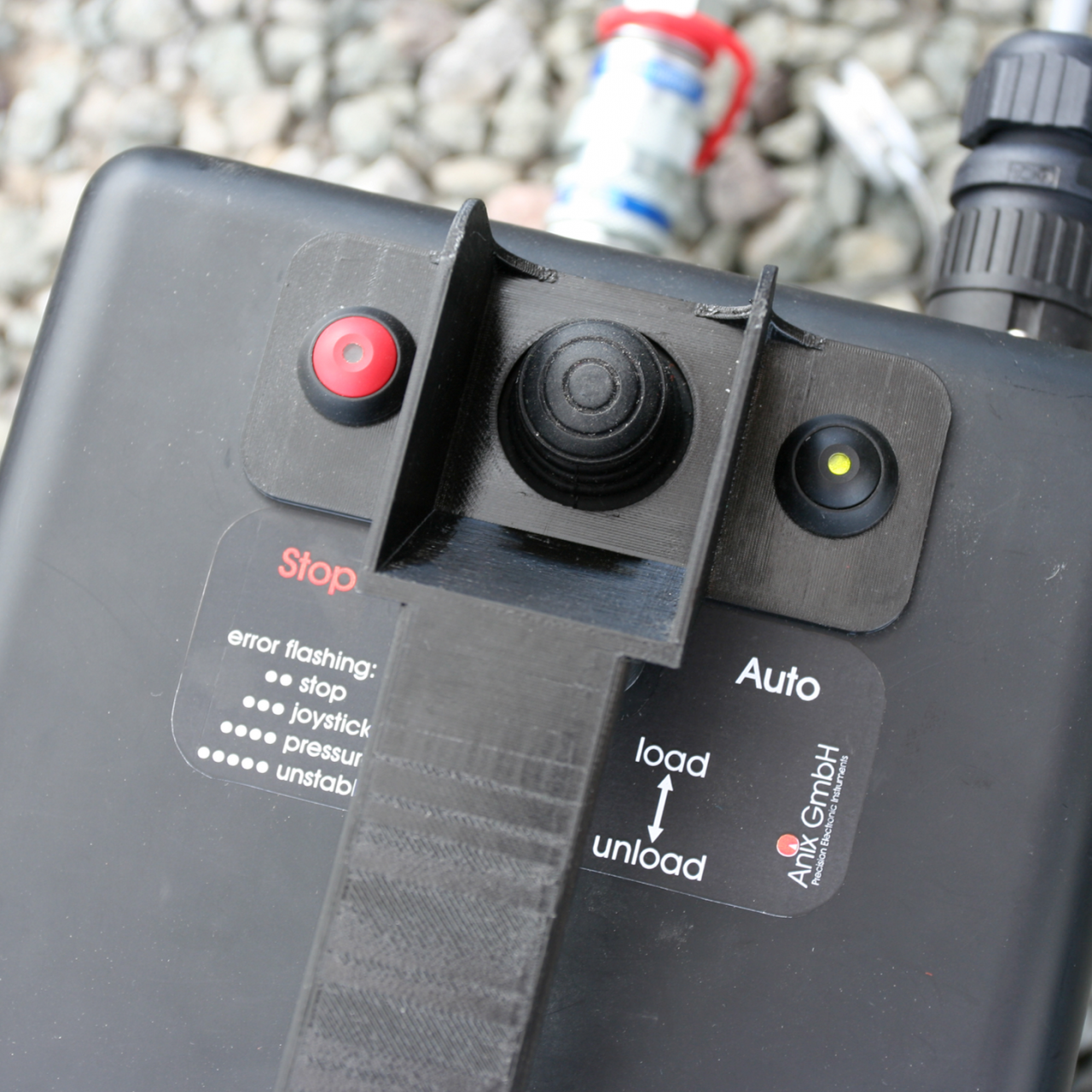 Joystick der Hydraulikpumpe